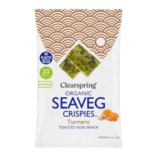 Clearspring Organic Seaveg Crispies Turmeric 4g (TRAYLESS)