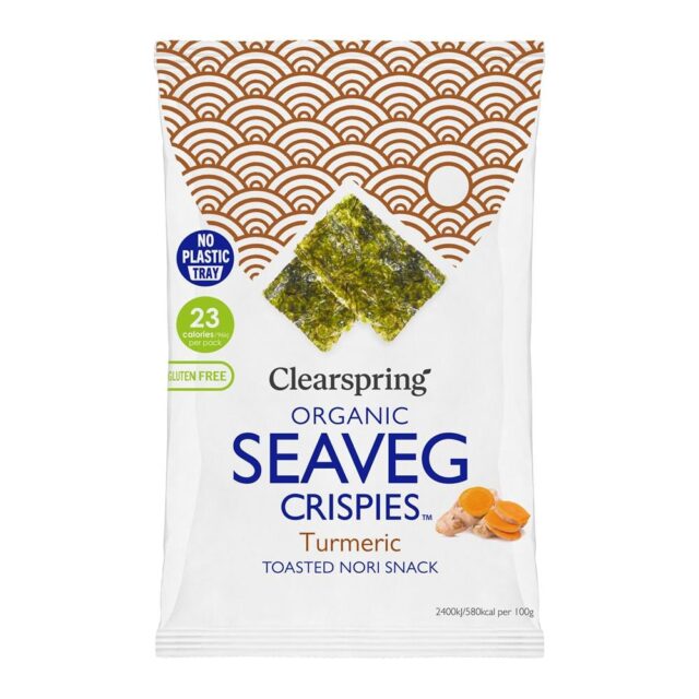 Clearspring Organic Seaveg Crispies Turmeric 4g (TRAYLESS)