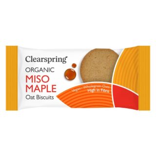 Clearspring Organic Oat Biscuits - Miso Maple