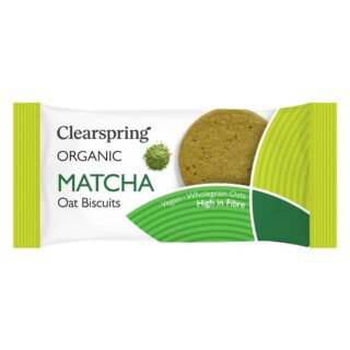 Clearspring Organic Oat Biscuits - Matcha