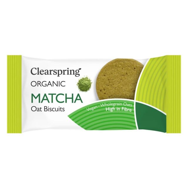 Clearspring Organic Oat Biscuits - Matcha