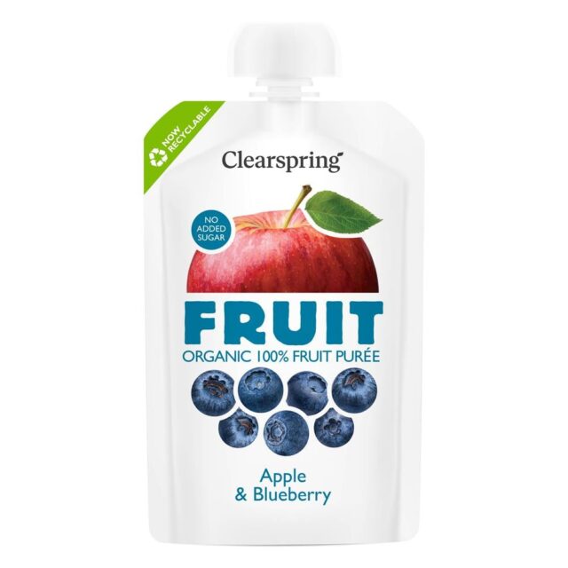 Clearspring Organic FRUIT 100% Fruit Puree - Apple & Blueberry