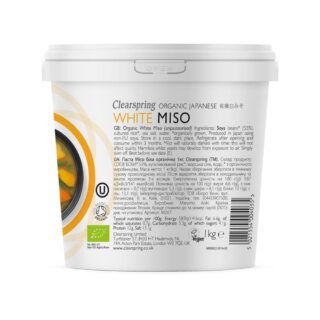 Clearspring Organic Japanese White Miso - Tub (Unpasteurised)