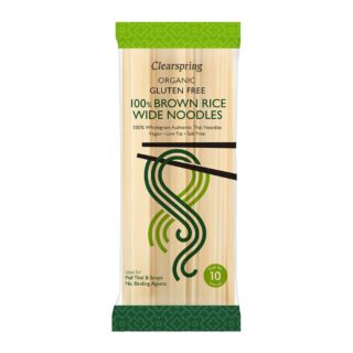 Clearspring Organic Gluten Free Brown Rice Wide Noodles