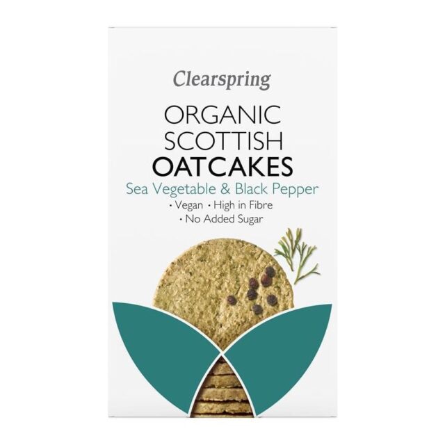 Clearspring Organic Oatcakes Sea Veg and Black Pepper