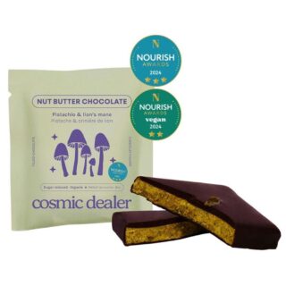 Cosmic Dealer Nut Butter Chocolate Pistachio Bite Organic with Lion's Mane