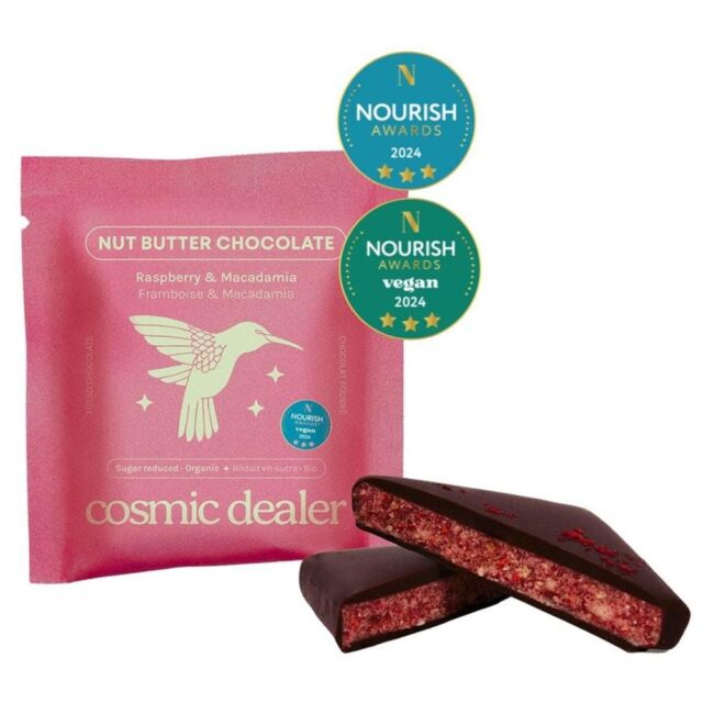 Cosmic Dealer Organic Nut Butter Chocolate Raspberry & Macadamia Bite