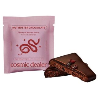 Cosmic Dealer Cherry Almond Nut Butter Chocolate Bite Organic Sugar Reduced