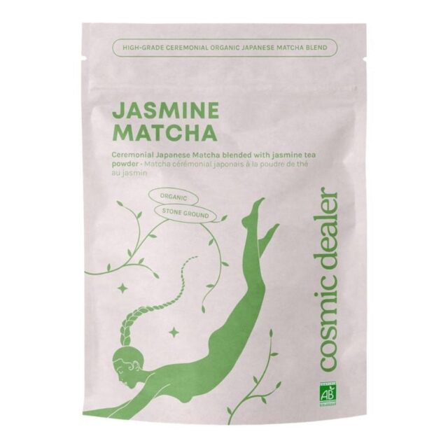 Cosmic Dealer Organic Jasmine Matcha - Ceremonial-Grade Matcha with Jasmine