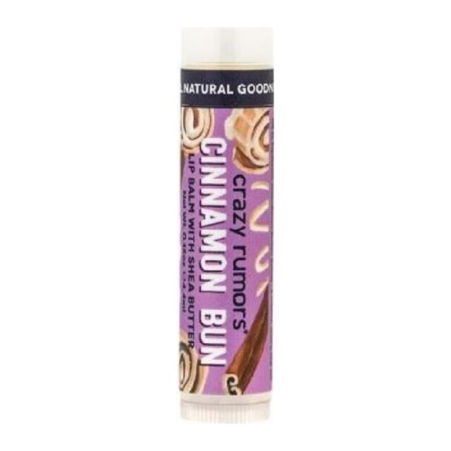 Crazy Rumors Cinnamon Bun Flavoured Vegan Lip Balm - 100% Natural