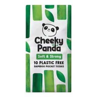 Cheeky Panda 8 Packs of 100% Bamboo Pocket Tissue; 10 Tissues per Pack