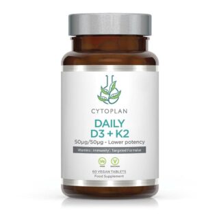 Cytoplan Daily D3 + K2 providing 50ug/50ug