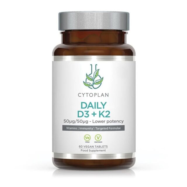 Cytoplan Daily D3 + K2 providing 50ug/50ug