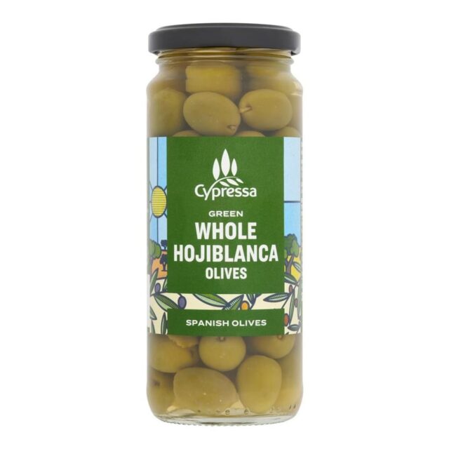 Cypressa Whole Green Unpitted Olives in Brine