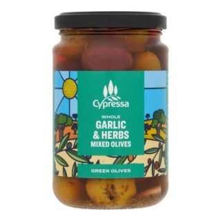 Cypressa Garlic & Herb Whole Mixed Olives