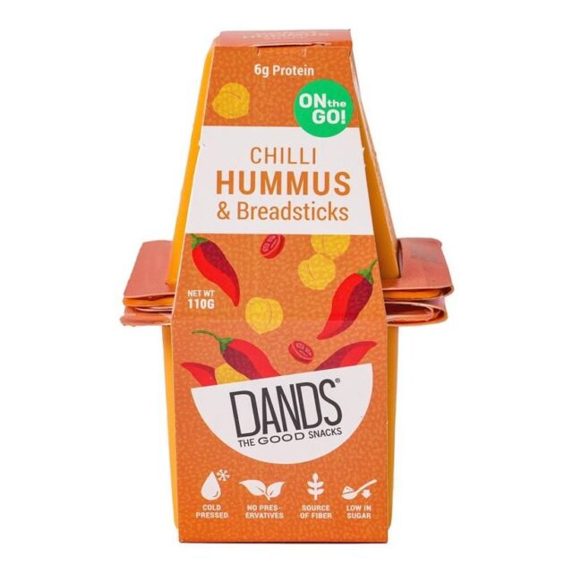 DANDS Chilli Hummus & Breadsticks Snack