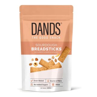 DANDS Sourdough Breadsticks with Apricot & Nuts 200g Pouch