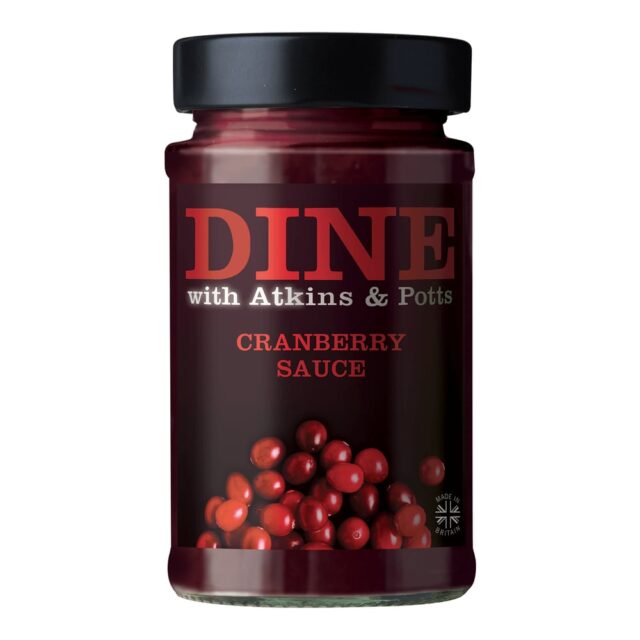 DINE in with Atkins and Potts Cranberry Sauce
