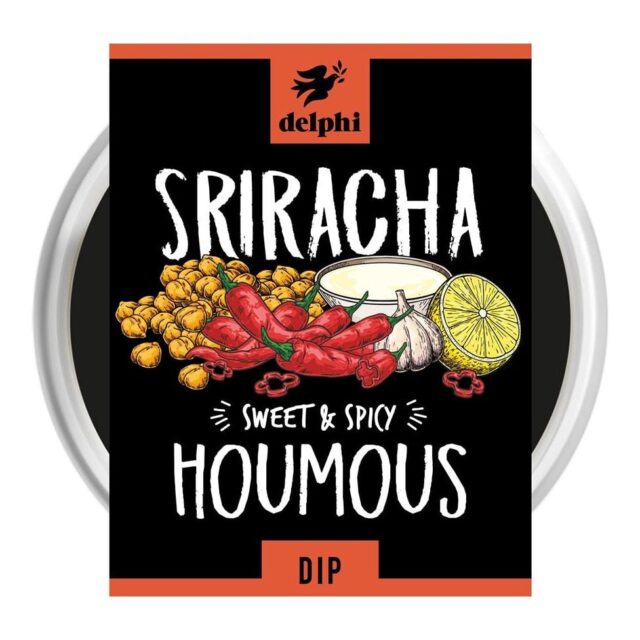 Delphi Sriracha Houmous Dip