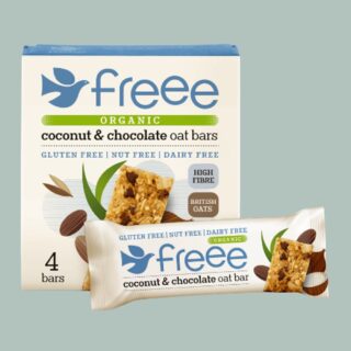 Doves Farm Coconut & Chocolate Oat Bar 4x35g