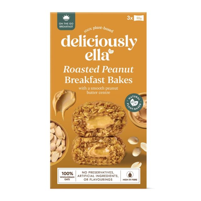 Deliciously Ella Peanut Butter Breakfast Bakes (50g x 3)