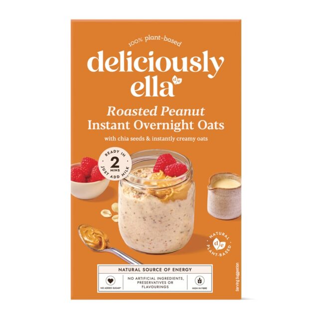 Deliciously Ella Roasted Peanut Instant Overnight Oats