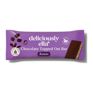 Deliciously Ella Raisin Chocolate Topped Oat Bar
