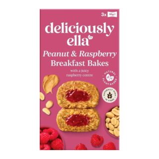 Deliciously Ella Peanut & Raspberry Breakfast Bakes (50g x 3)