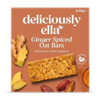 Deliciously Ella Ginger Spiced Oat Bar Multipack