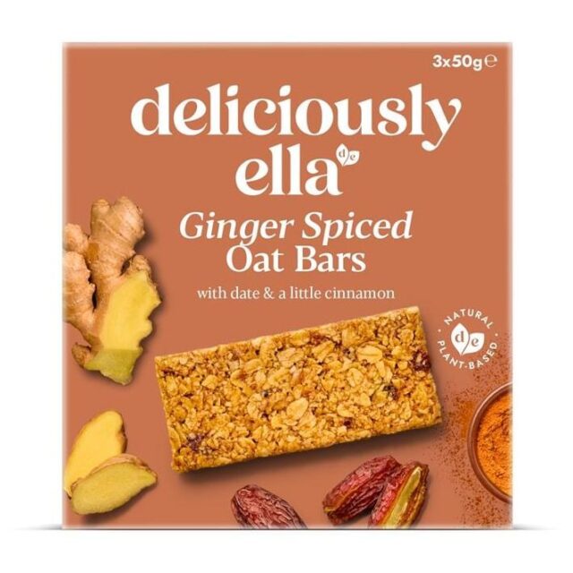 Deliciously Ella Ginger Spiced Oat Bar Multipack
