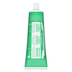 Dr Bronner Fluoride Free Organic Spearmint Toothpaste 105ml