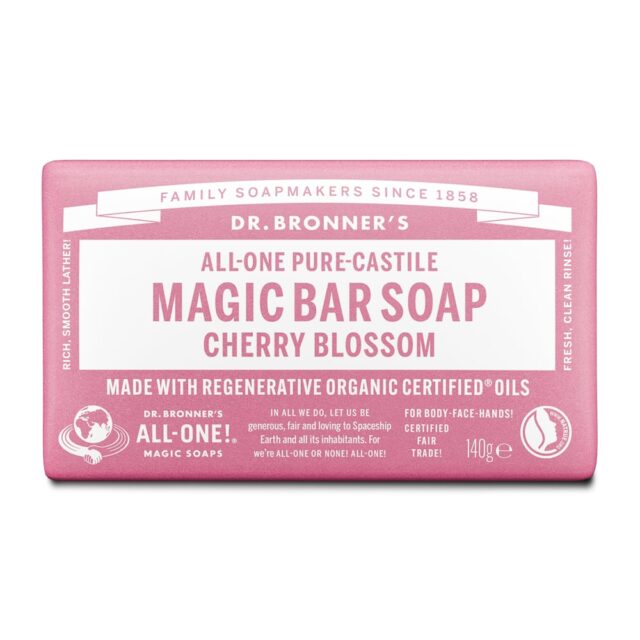 Dr Bronner Organic All One Magic Bar Soap Cherry Blossom