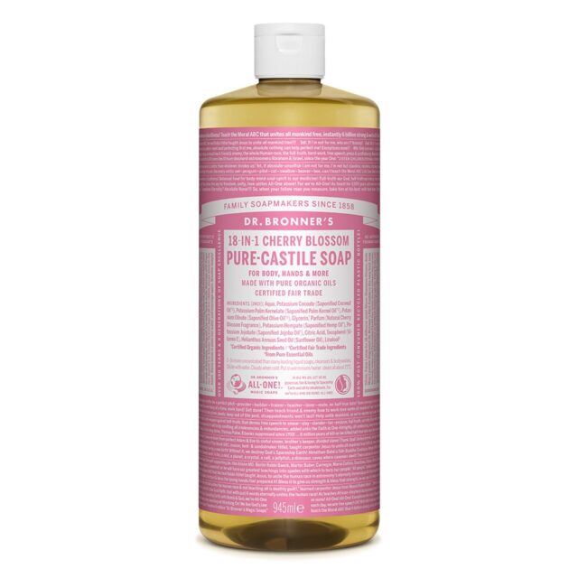 Dr Bronner Cherry Blossom Pure Castile Liquid Soap
