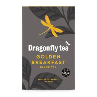 Dragonfly Tea Golden Breakfast Black Tea 40 Tea Bags