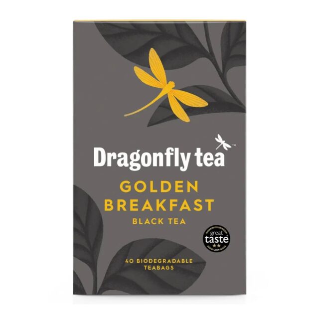 Dragonfly Tea Golden Breakfast Black Tea 40 Tea Bags