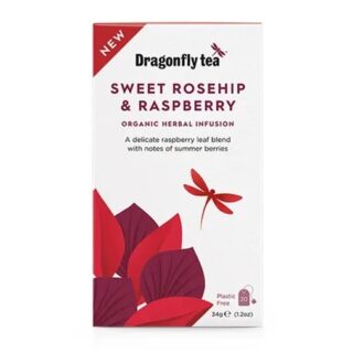 Dragonfly Tea Sweet Rosehip & Raspberry Organic Herbal Tea