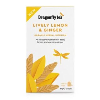 Dragonfly Tea Lively Lemon & Ginger Organic Herbal Tea