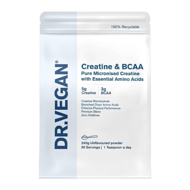 Dr Vegan Creatine (5g) & BCAA (3g) Unflavoured Powder