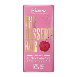 Divine Chocolate 60% Dark Chocolate Bakewell with Cherry & Almond