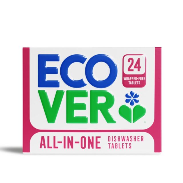 Ecover Dishwasher Tablets Plastic Free All in One 24s
