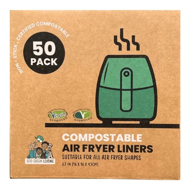 Eco Green Living Air Fryer Liners - 50 Papers