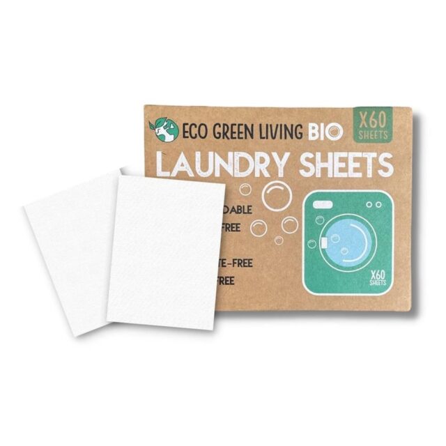 Eco Green Living Laundry Detergent Sheets x 60 (Fragrance-Free)