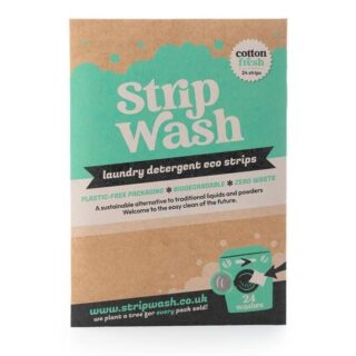 Ecoliving Strip Wash Laundry Strips 24 Pack Cotton Fresh
