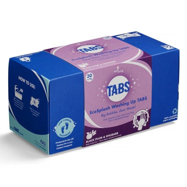 Ecoliving Washing Up Tablets Black Plum and Rhubarb
