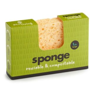 Ecoliving Compostable UK Sponge - Large 120 x 80 x 25mm