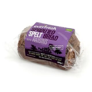 Everfresh Natural Foods Organic Sprouted Spelt Raisin Bread