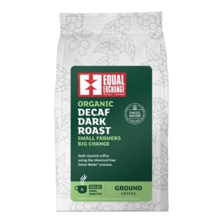 Equal Exchange Organic Fair Trade Decaffeinated Dark Roast & Ground Coffee