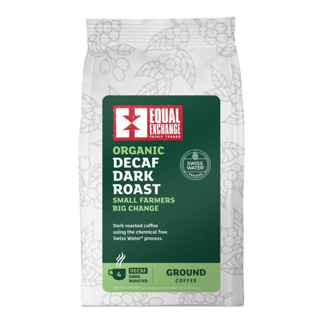 Equal Exchange Organic Fair Trade Decaffeinated Dark Roast & Ground Coffee