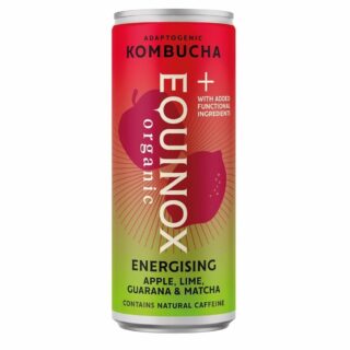 Equinox Kombucha Equinox+ Organic Apple & Lime Energising Kombucha 250ml Can