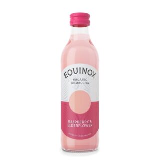 Equinox Kombucha Organic Kombucha Raspberry & Elderflower Soft Drink